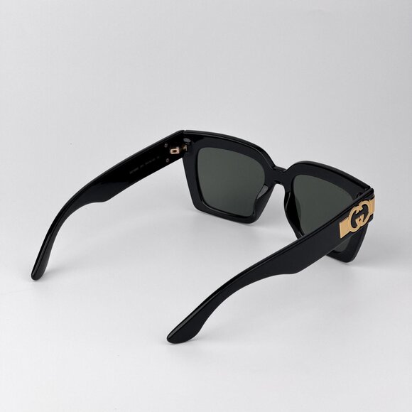 Gucci GG1689S Sunglasses – Black Square Frame Grey Lenses  display picture 3